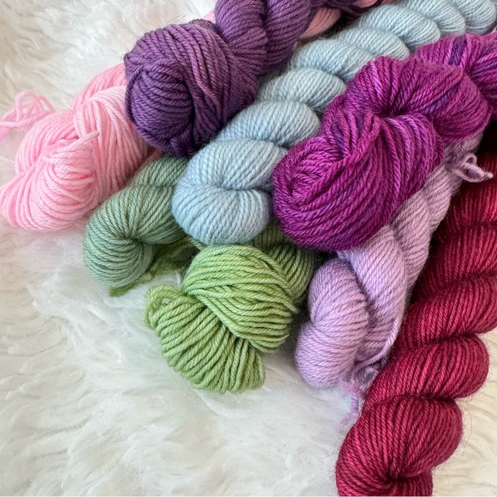 Mini Sock Yarn Set 20g Each Merino Blend Fingering (8) - Picture 5 of 5